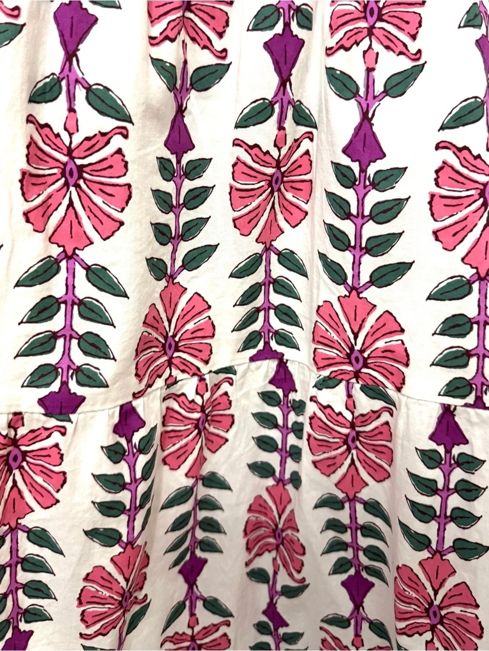 J. Crew Block Print Floral Puff Sleeve Maxi Dress 12